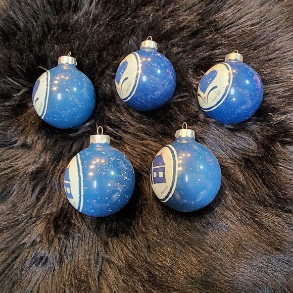 5 Hallmark Glass Ball Christmas Ornaments Mary Emmerling Country Collect… - Picture 2 of 7